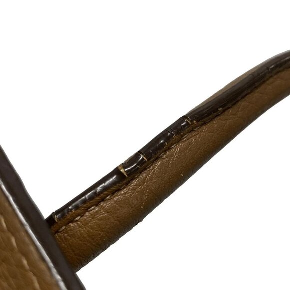 Auth PRADA - Brown Leather Tote Bag - Picture 10 of 16